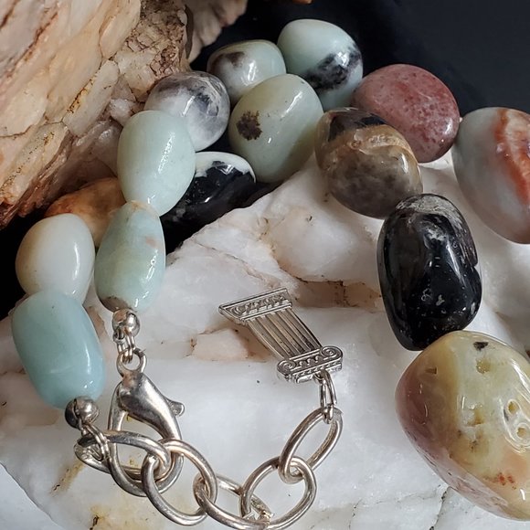 Natural Stones Amazonite Necklace Gift For Woman - Picture 7 of 10